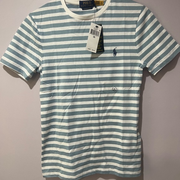 Polo Ralph Lauren Other - Polo Ralph Lauren Mens XS NWT Custom Slim Fit white and Blue stripes